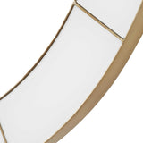Ivory Halo Gold/White Minimalist Wall Clock