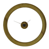 Ivory Halo Gold/White Minimalist Wall Clock