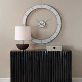 Ivory Halo Gold/White Minimalist Wall Clock