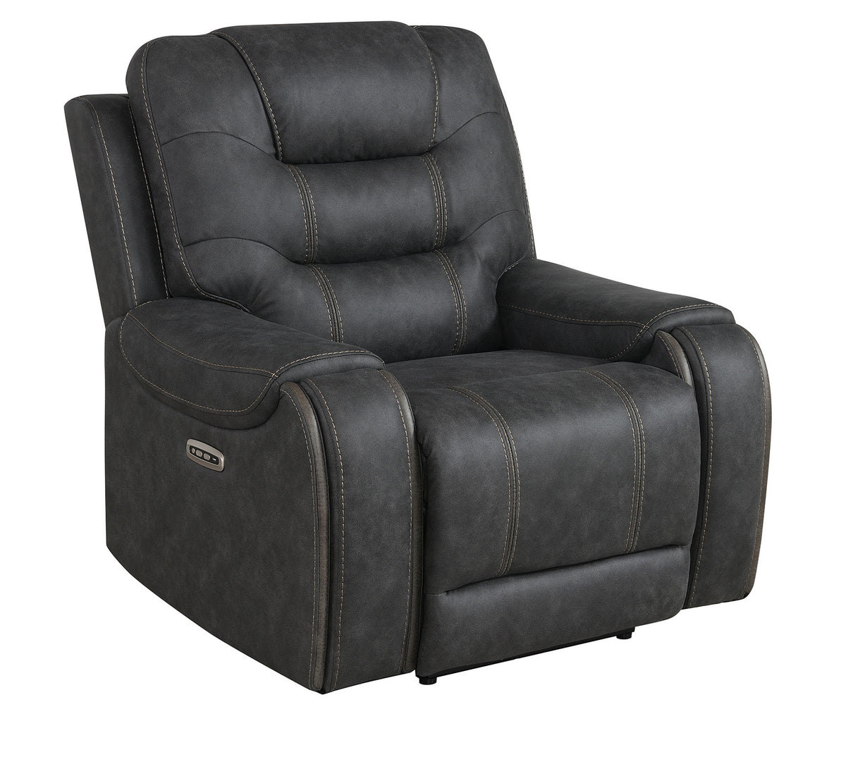 Tooele Graphite Fabric Dual Power Reclining Chair