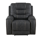 Tooele Graphite Fabric Dual Power Reclining Chair
