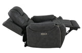 Tooele Graphite Fabric Dual Power Reclining Chair