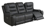 Tooele Graphite Fabric Dual Power Reclining Sofa