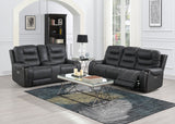 Tooele Graphite Fabric Dual Power Reclining Sofa