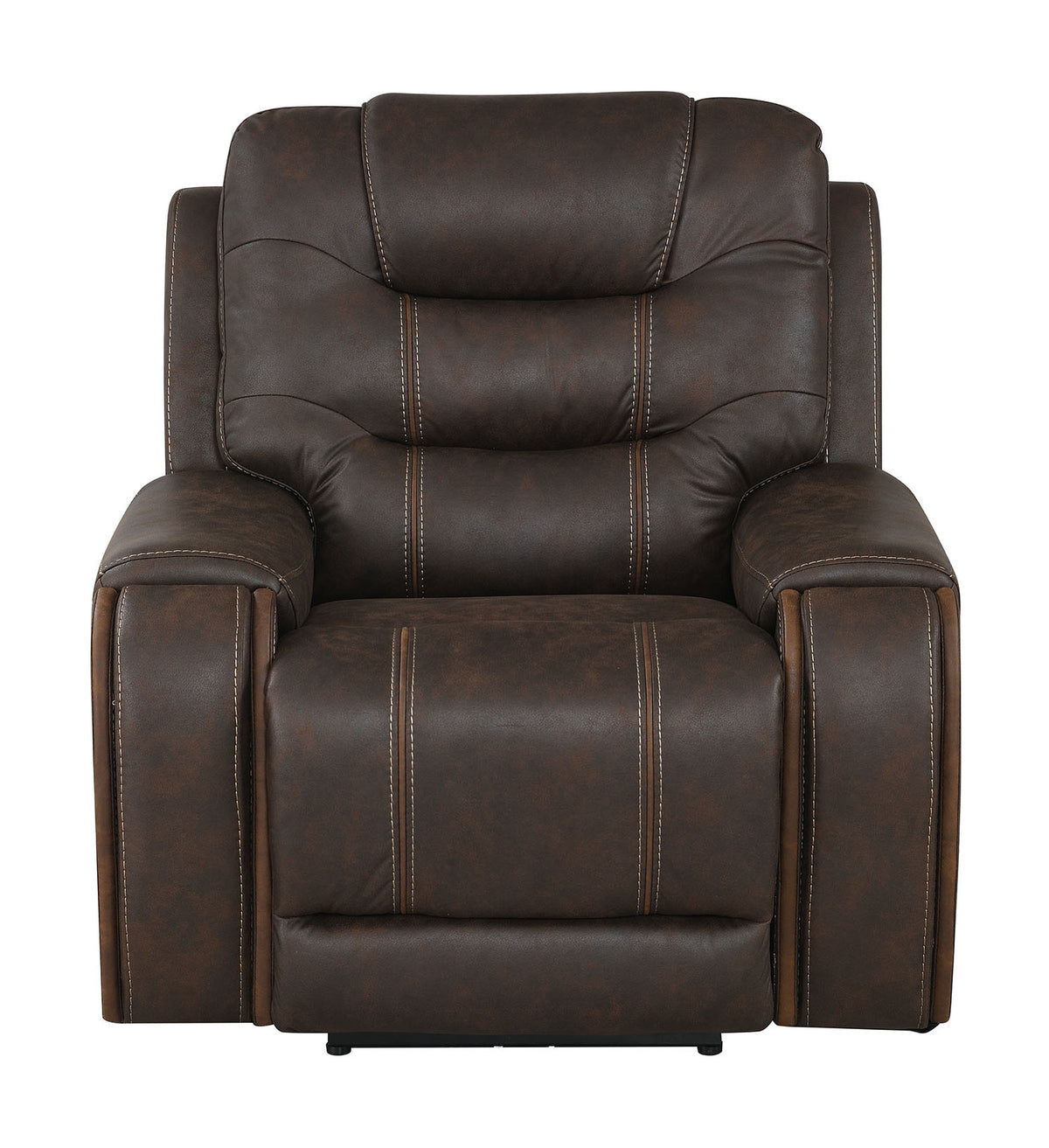 Cedar Brown Fabric Dual Power Reclining Chair