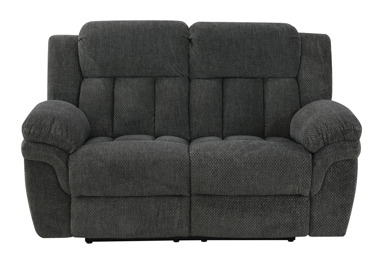 Lehi Gray Fabric Queen Sleeper Sofa & Reclining Loveseat