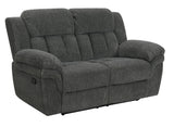 Lehi Gray Fabric Queen Sleeper Sofa & Reclining Loveseat