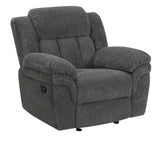 Lehi Gray Fabric Gliding Reclining Chair