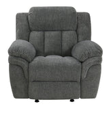 Lehi Gray Fabric Gliding Reclining Chair