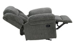 Lehi Gray Fabric Gliding Reclining Chair