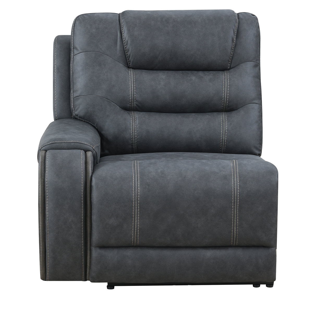 Tooele Graphite Fabric 6-Pc Dual Power Reclining Sectional with 3 Power Recliners