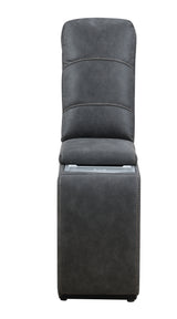 Tooele Graphite Fabric 6-Pc Dual Power Reclining Sectional with 3 Power Recliners