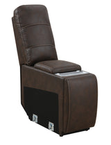Cedar Brown Fabric 6-Pc Dual Power Reclining Sectional with 2 Power Recliners