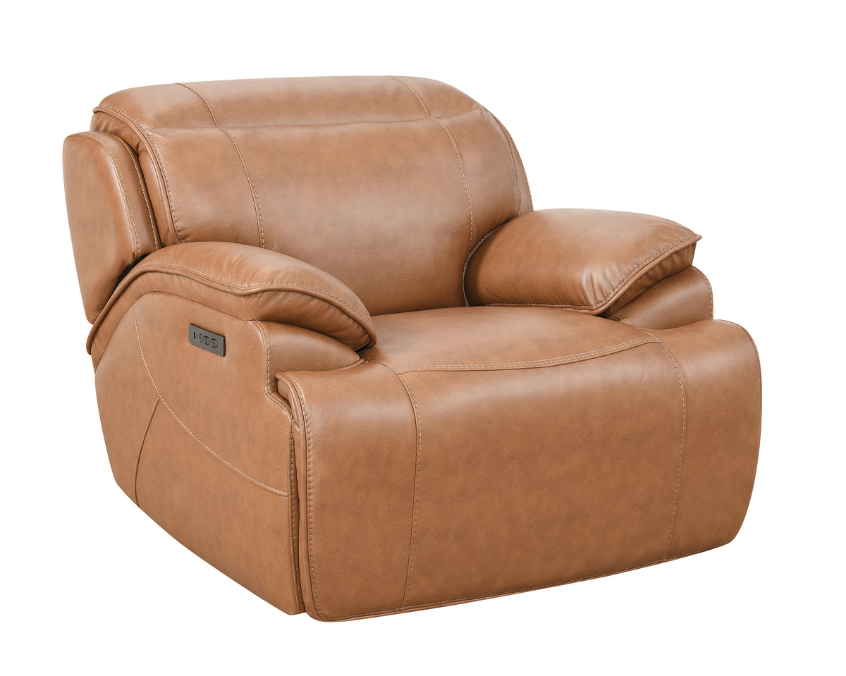 Heber Saddle Fabric Dual Power Reclining Chair
