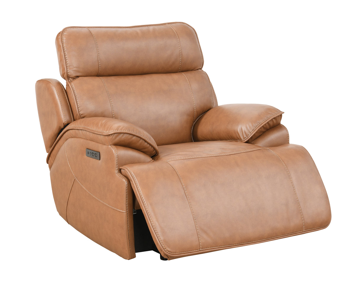 Heber Saddle Fabric Dual Power Reclining Chair