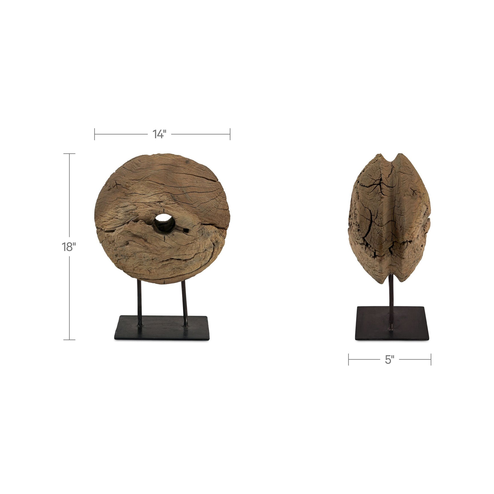Bronte Natural Reclaimed Wood Sculpture