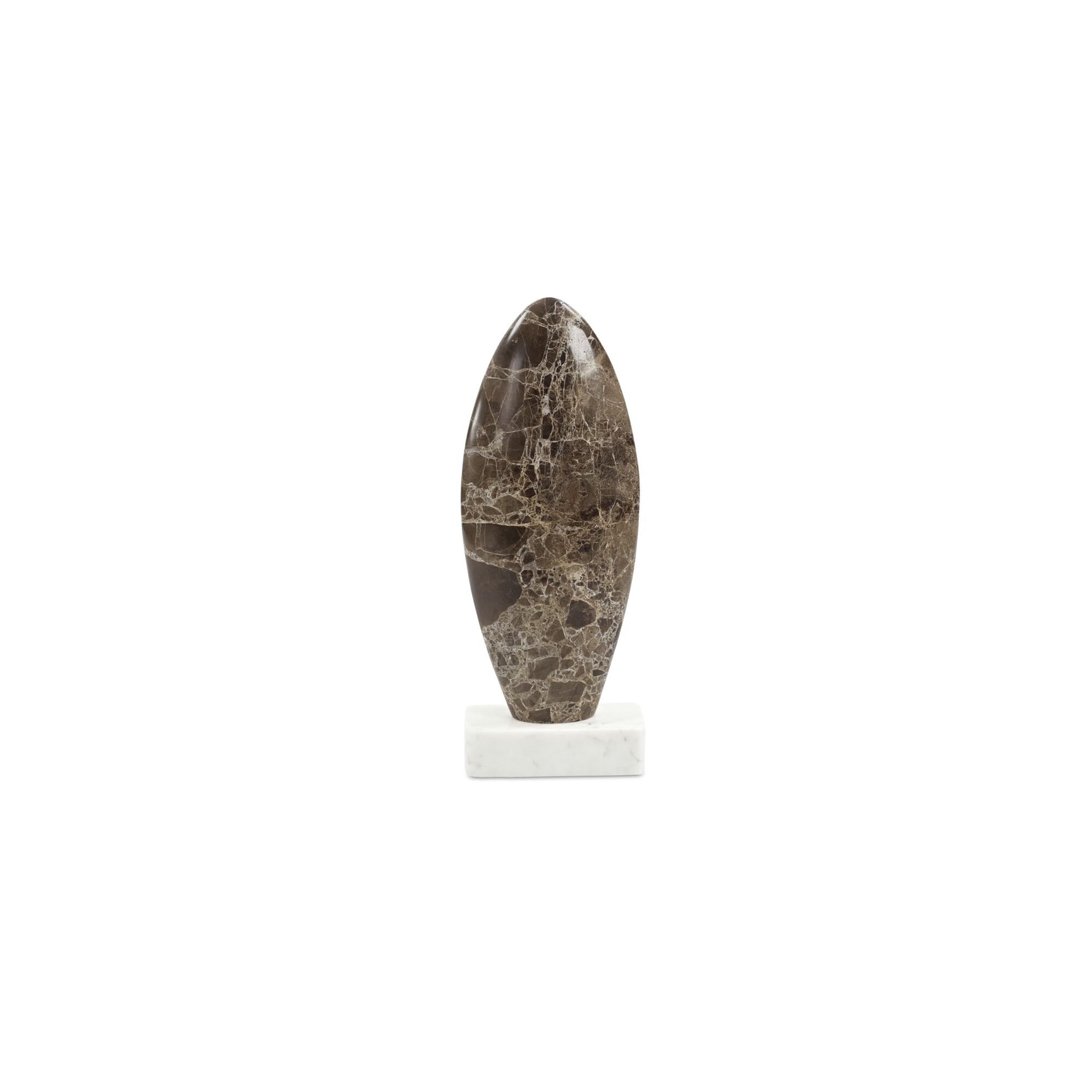 Boda Brown Dark Emperador Marble Sculpture