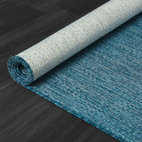 Alora Aqua Outdoor Area Rug | UV-Protected Jute-Look