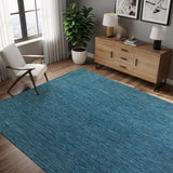 Alora Aqua Outdoor Area Rug | UV-Protected Jute-Look
