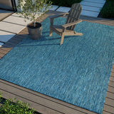 Alora Aqua Outdoor Area Rug | UV-Protected Jute-Look