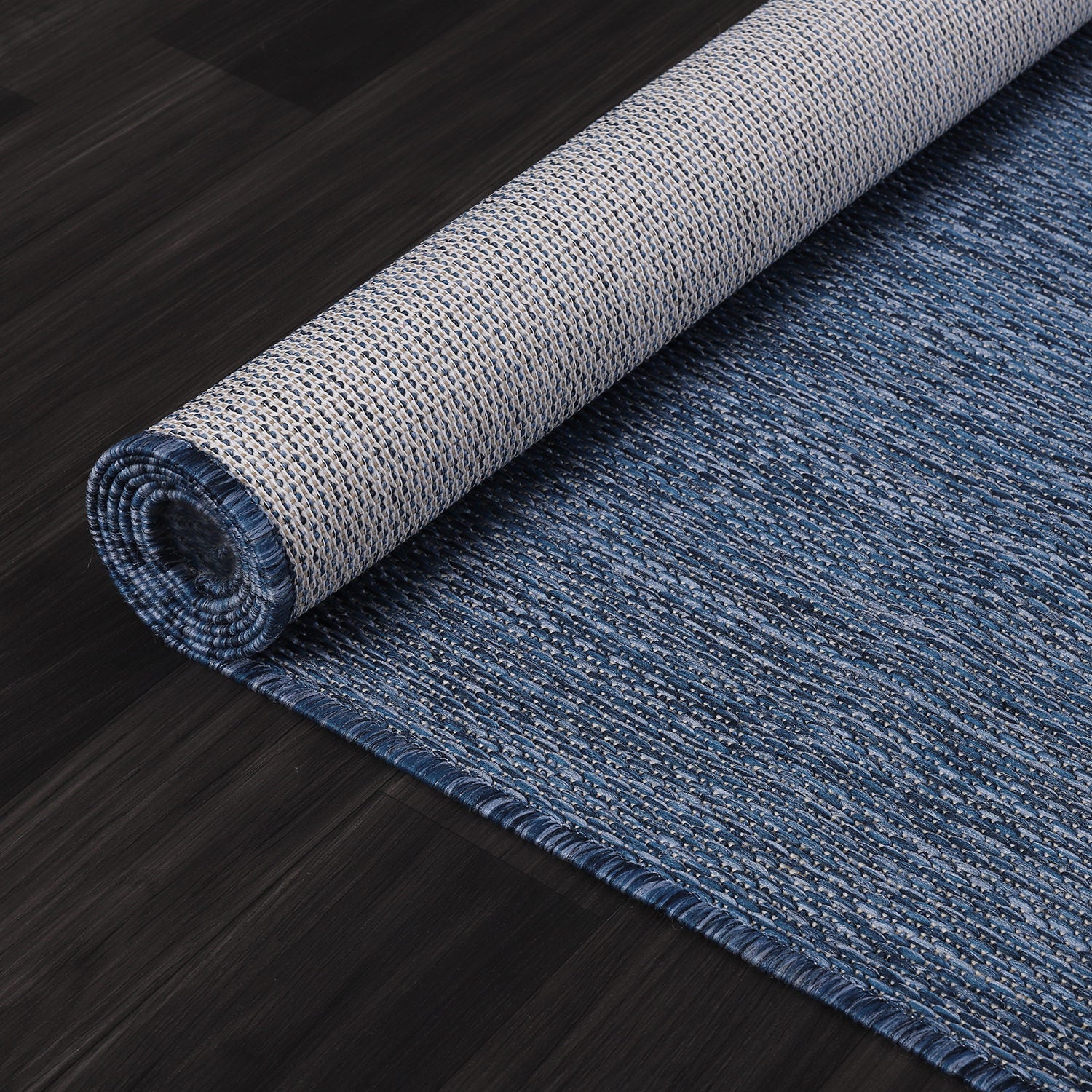 Alora Azure Outdoor Area Rug | Hose-Washable Patio Rug