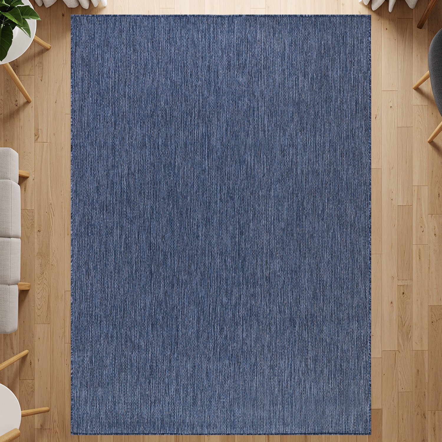 Alora Azure Outdoor Area Rug | Hose-Washable Patio Rug