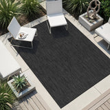 Alora Dark Gray Outdoor Rug | Heavy-Duty Patio Essential
