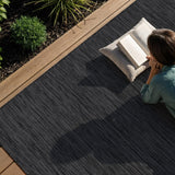 Alora Dark Gray Outdoor Rug | Heavy-Duty Patio Essential