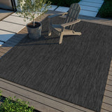 Alora Dark Gray Outdoor Rug | Heavy-Duty Patio Essential