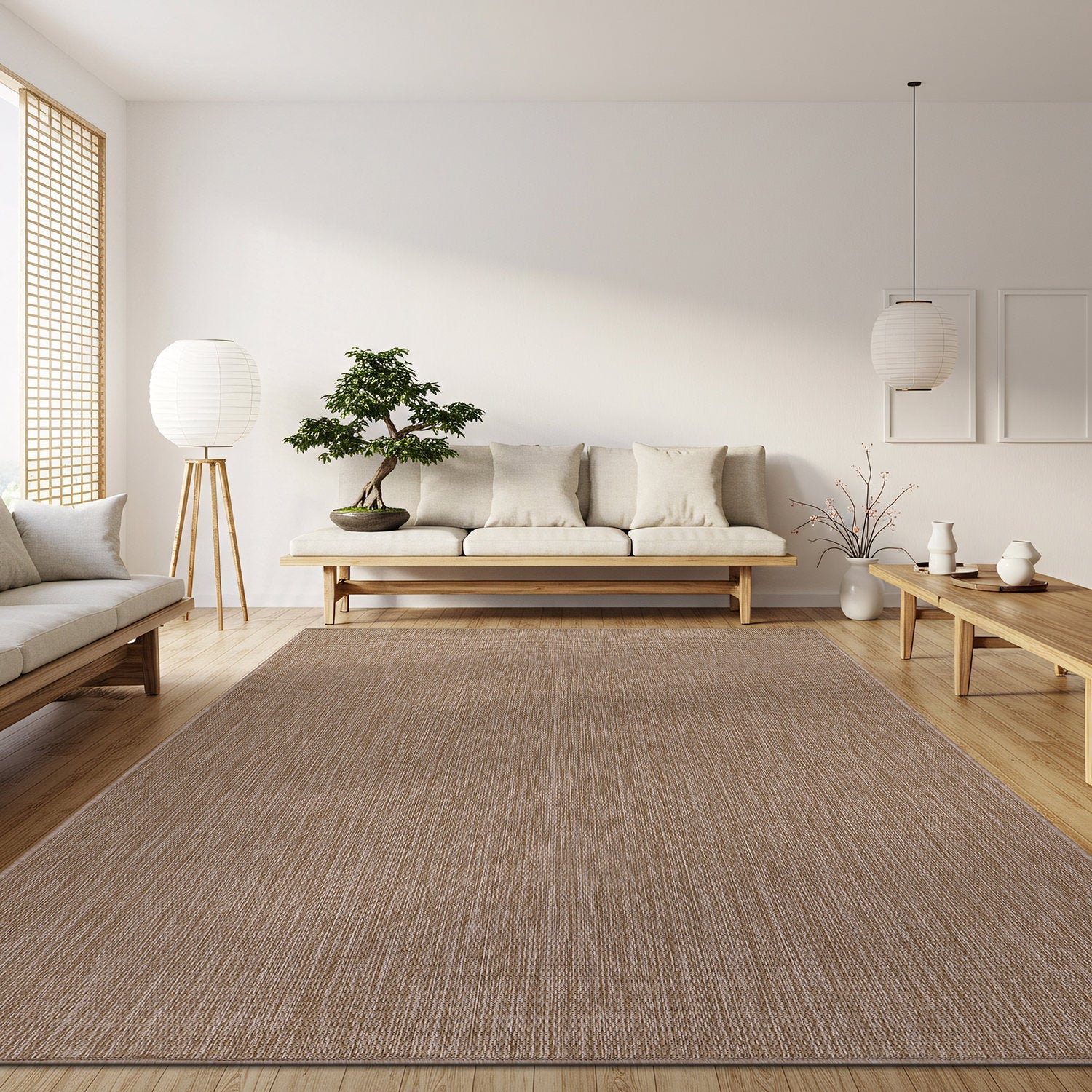 Alora Jute Outdoor Area Rug | Weatherproof & Washable