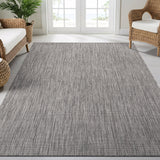Alora Gray Outdoor Area Rug | Modern Weatherproof Rug