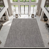 Alora Gray Outdoor Area Rug | Modern Weatherproof Rug