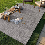 Alora Gray Outdoor Area Rug | Modern Weatherproof Rug