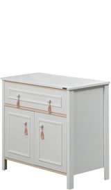 Alya White Chiffonier With Mirror
