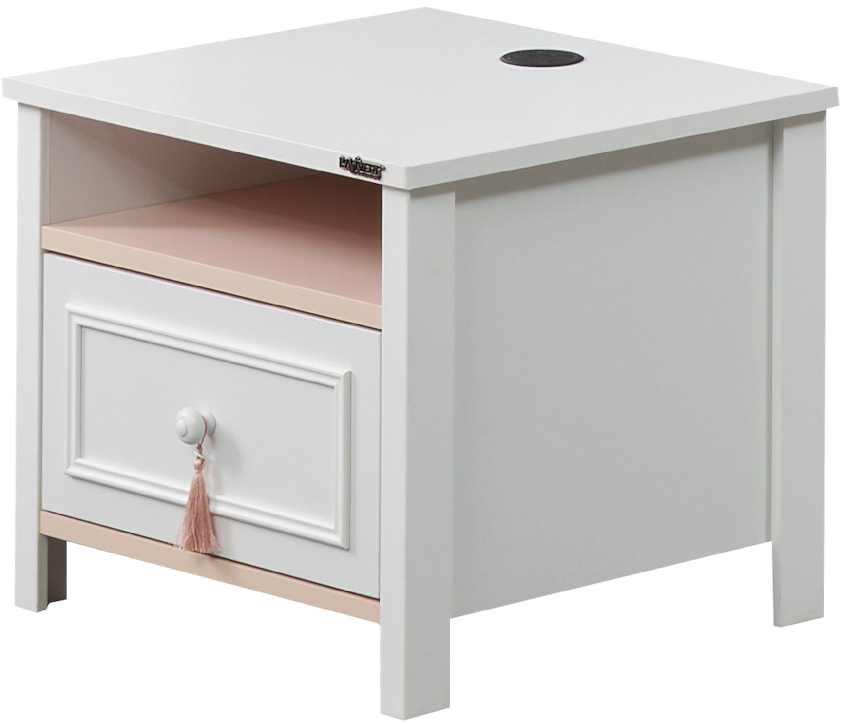 Alya White Nightstand