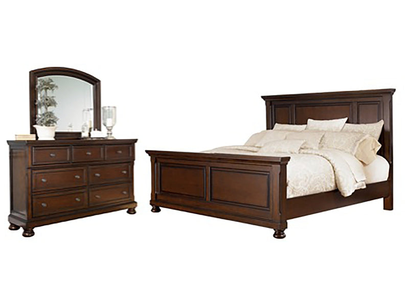 Porter King Panel Bedroom Set with Dresser and Mirror - Ornate Home