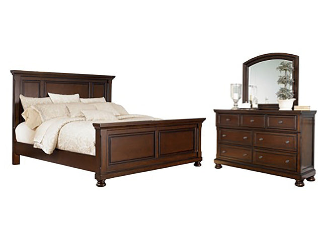 Porter Queen Panel Bedroom Set with Dresser and Mirror - Ornate Home