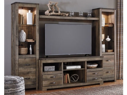 Trinell Brown 4-Piece Entertainment Center - Ornate Home