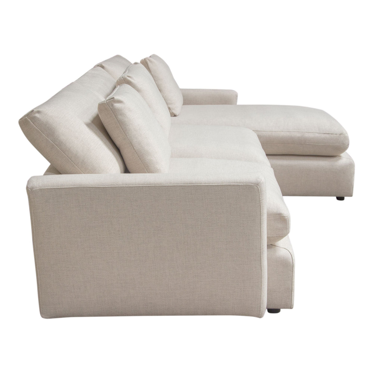 Arcadia Cream 2pc Reversible Chaise Sectional - Ornate Home