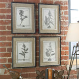 Casual Grey Study Multicolor Framed Art (Set of 4)