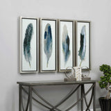 Feathered Beauty Multicolor Prints (Set of 4)
