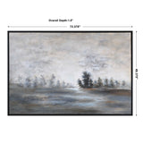 Evening Mist Multicolor Landscape Art