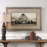 Deep Sleep Bear Brown/White/Woodtone Print