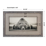 Deep Sleep Bear Brown/White/Woodtone Print