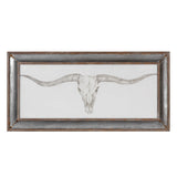Western Skull Mount Multicolor Print