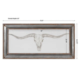 Western Skull Mount Multicolor Print