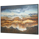 Valley Of Light Multicolor Landscape Art
