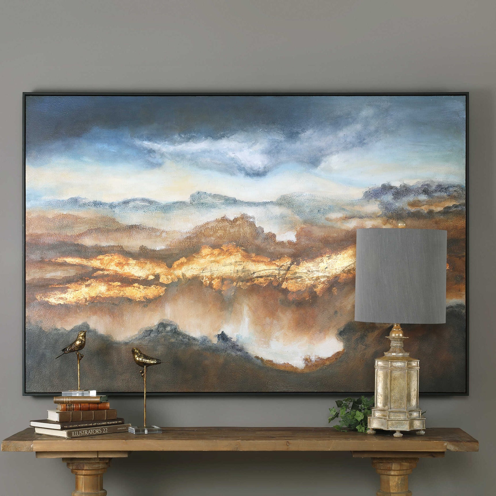 Valley Of Light Multicolor Landscape Art