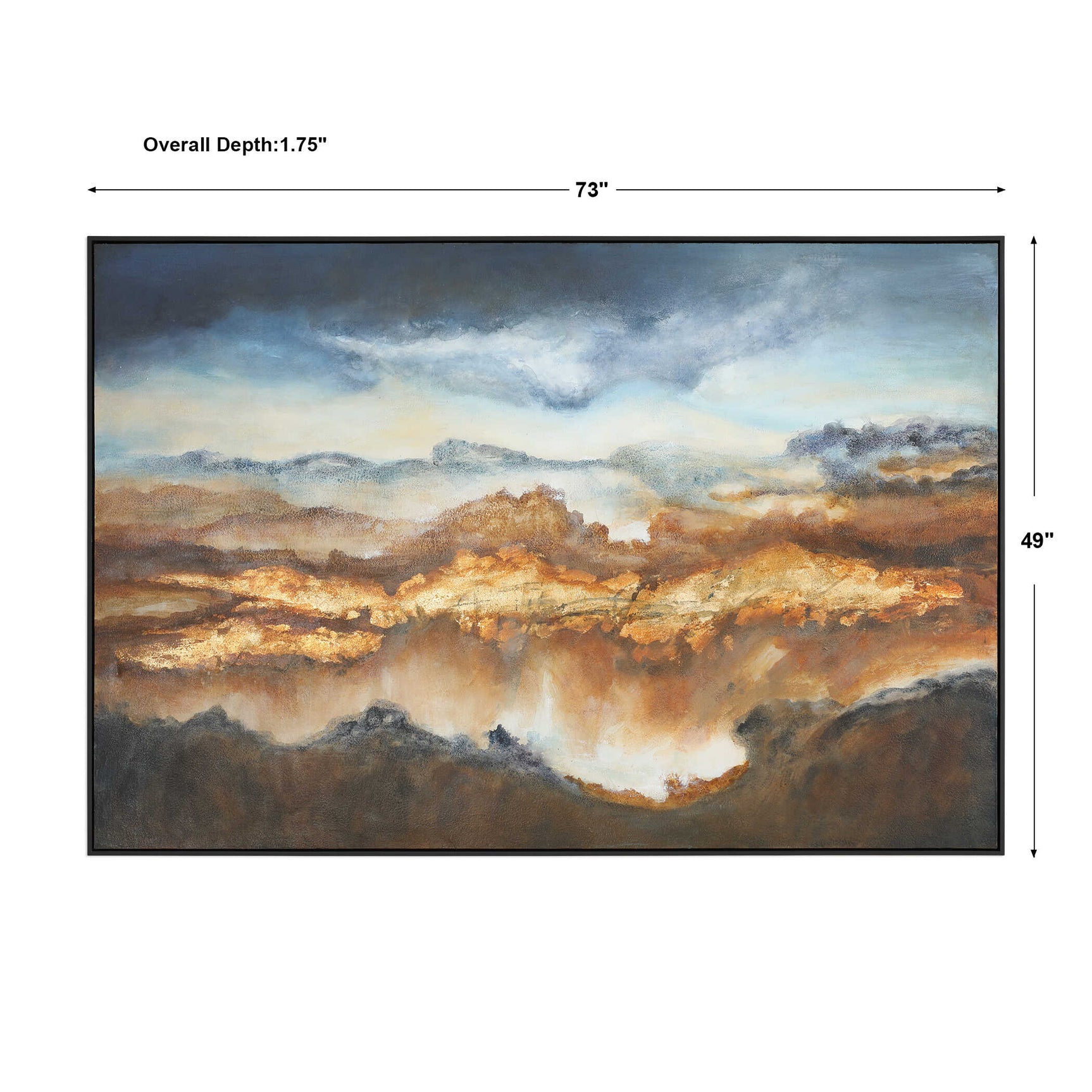 Valley Of Light Multicolor Landscape Art