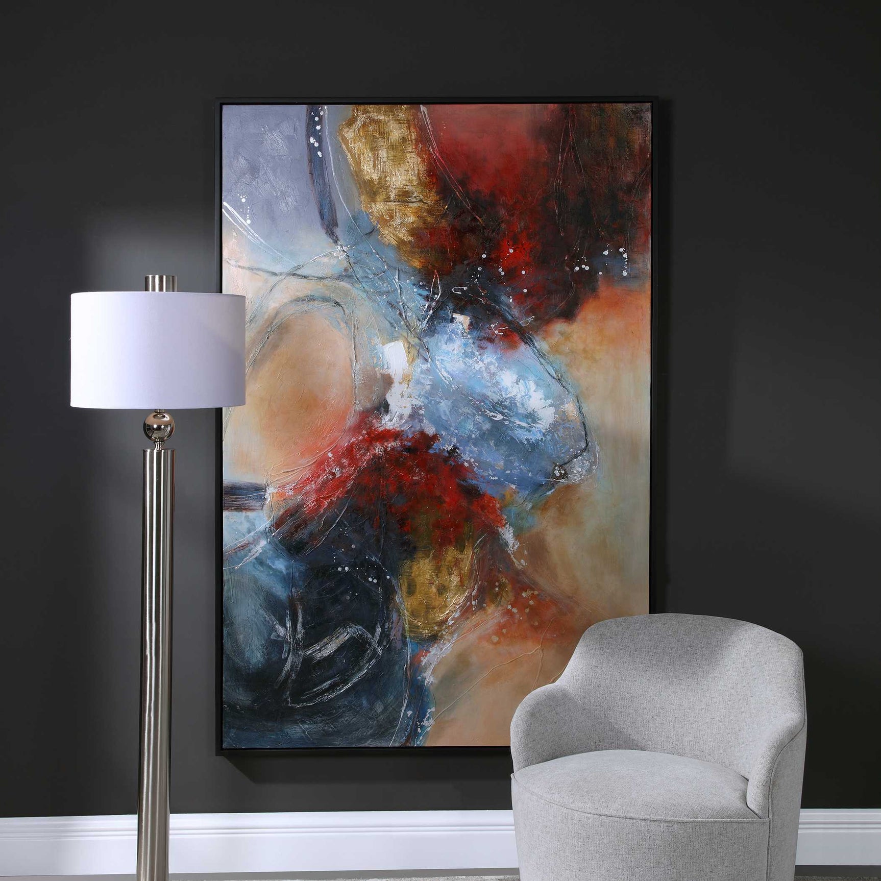 Summer Sunset Multicolor Abstract Art